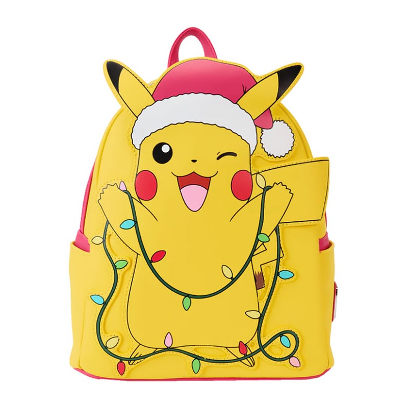 LOUNGEFLY POKEMON HOLIDAY PIKACHU LOUNGEFLY MINI BACKPACK GLOW IN THE DARK