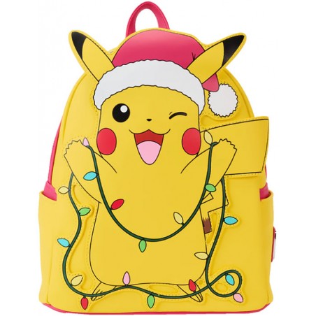 POKEMON HOLIDAY PIKACHU LOUNGEFLY MINI BACKPACK GLOW IN THE DARK