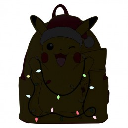 LOUNGEFLY POKEMON HOLIDAY PIKACHU LOUNGEFLY MINI BACKPACK GLOW IN THE DARK