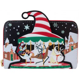 LOUNGEFLY THE NIGHTMARE BEFORE CHRISTMAS TOWN ZIP WALLET