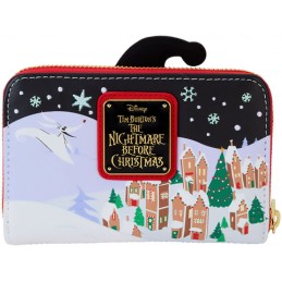 LOUNGEFLY THE NIGHTMARE BEFORE CHRISTMAS TOWN ZIP WALLET