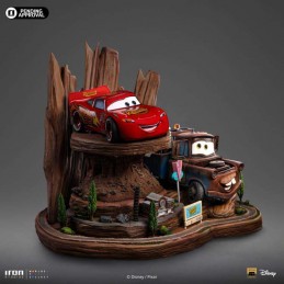 CARS LIGHTNING MCQUEEN AND TOW MATER BDS ART SCALE DELUXE 1/10 STATUA FIGURE IRON STUDIOS