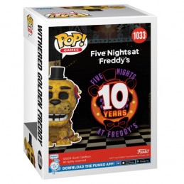 FUNKO POP! FIVE NIGHTS AT FREDDY'S 10th WITHERED GOLDEN FREDDY SPECIAL ED BOBBLE HEAD KNOCKER FIGURE FUNKO