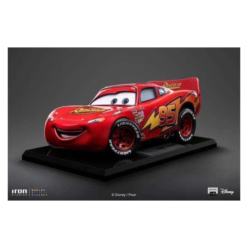 IRON STUDIOS CARS LIGHTNING MCQUEEN BDS ART SCALE 1/10 STATUE