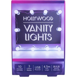 HOLLYWOOD VANITY LIGHTS LUCI A CORDA FIZZ CREATIONS