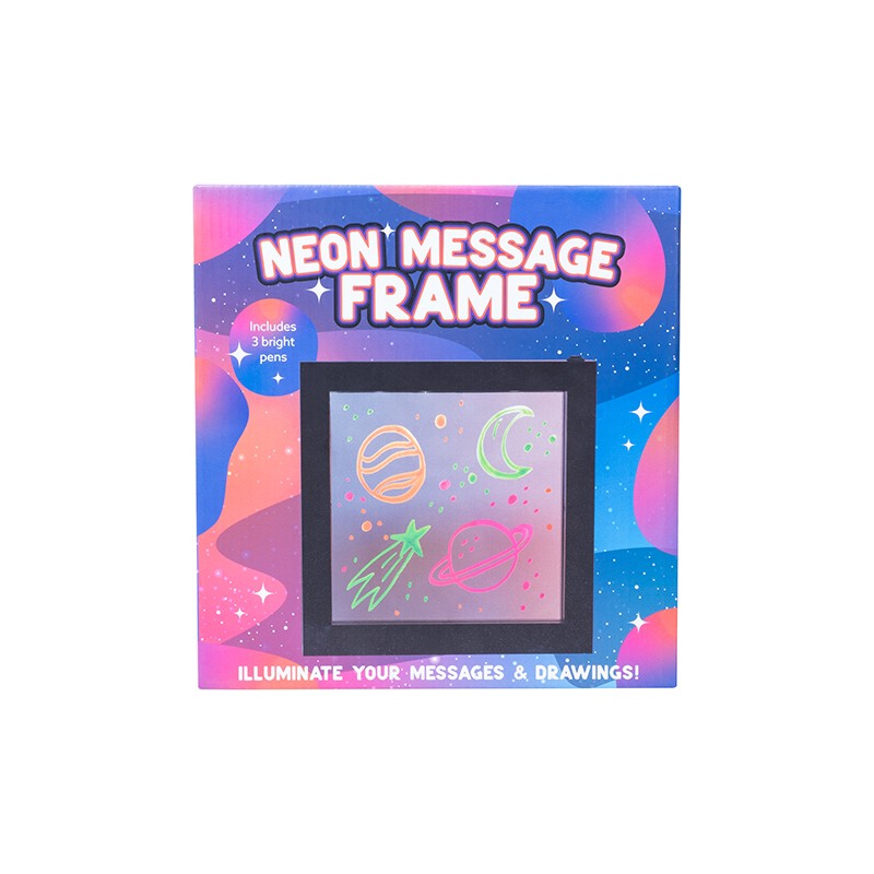 NEON EFFECT MESSAGE FRAME LAVAGNA FIZZ CREATIONS