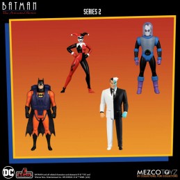 MEZCO TOYS BATMAN THE ANIMATED SERIES 2 5 POINTS SET 4X ACTION FIGURE