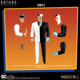 MEZCO TOYS BATMAN THE ANIMATED SERIES 2 5 POINTS SET 4X ACTION FIGURE