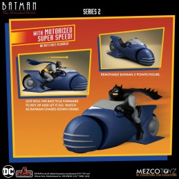 MEZCO TOYS BATMAN THE ANIMATED SERIES 2 5 POINTS BATMAN AND BATCYCLE ACTION FIGURES