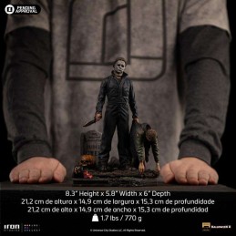 HALLOWEEN MICHAEL MYERS ART SCALE DELUXE 1/10 STATUA FIGURE IRON STUDIOS