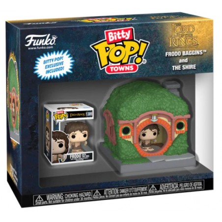 FUNKO BITTY POP! TOWNS THE LORD OF THE RINGS FRODO AND THE SHIRE VINYL MINI FIGURE DIORAMA