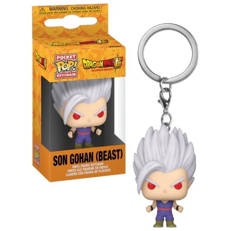 DRAGON BALL SUPER HERO POCKET POP! SON GOHAN (BEAST) KEYCHAIN PORTACHIAVI FUNKO