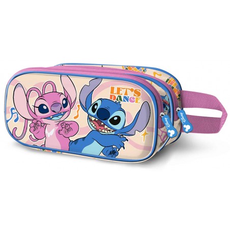 LILO AND STITCH ANGEL AND STITCH DANCE DOUBLE PENCIL CASE