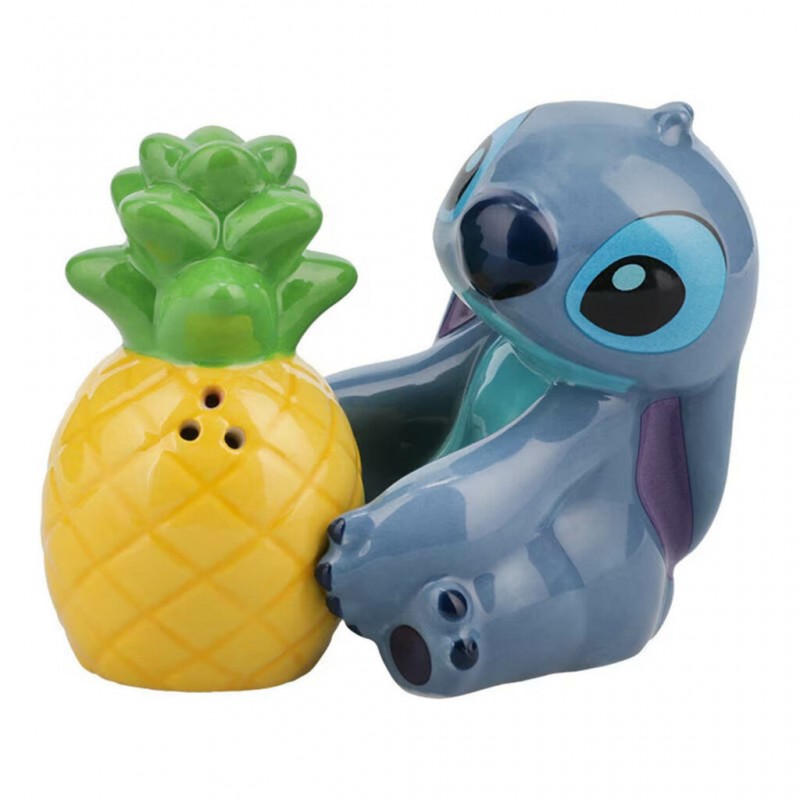 PALADONE PRODUCTS DISNEY STITCH ANANAS SALT AND PEPPER SHAKERS