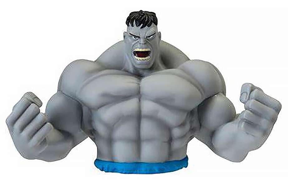 Salvadanaio A Busto Di Hulk Avengers - Design Raging, Collezione Marvel