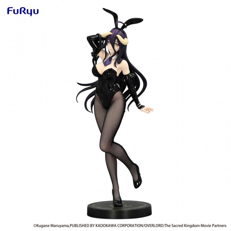 FURYU OVERLORD ALBEDO BLACK COLOR VERSION BICUTE BUNNIES FIGURE STATUE