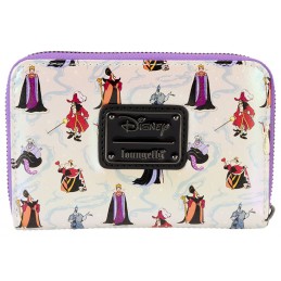 DISNEY VILLAINS IRIDESCENT PORTAFOGLIO ZIP DONNA LOUNGEFLY