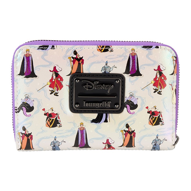 DISNEY VILLAINS IRIDESCENT PORTAFOGLIO ZIP DONNA LOUNGEFLY