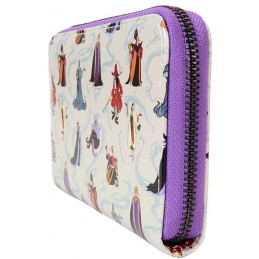 LOUNGEFLY DISNEY VILLAINS IRIDESCENT WOMAN ZIP WALLET