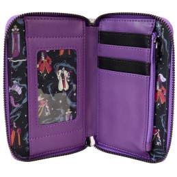 DISNEY VILLAINS IRIDESCENT PORTAFOGLIO ZIP DONNA LOUNGEFLY