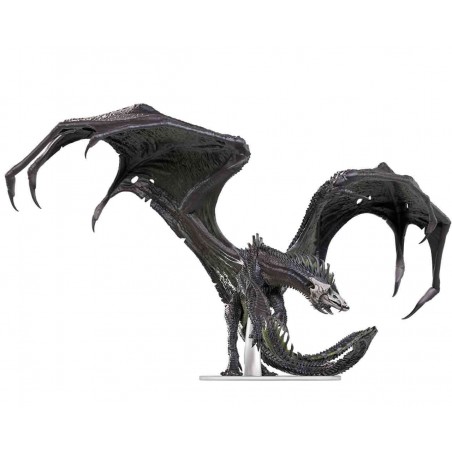 D&D ICONS OF THE REALMS ADULT BLACK DRAGON CORRUPTOR MINIATURE FIGURE