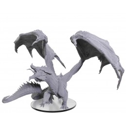 WIZKIDS DUNGEONS & DRAGONS ADULT RED DRAGON TYRANT UNPAINTED ICONS OF THE REALMS MINIATURE FIGURE