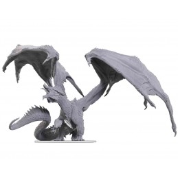 WIZKIDS DUNGEONS & DRAGONS ADULT RED DRAGON TYRANT UNPAINTED ICONS OF THE REALMS MINIATURE FIGURE