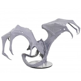 D&D ICONS OF THE REALMS ADULT BLACK DRAGON CORRUPTOR UNPAINTED MINIATURE FIGURE WIZKIDS