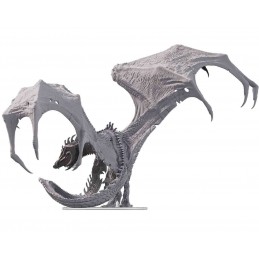 WIZKIDS DUNGEONS & DRAGONS ADULT BLACK DRAGON CORRUPTOR UNPAINTED ICONS OF THE REALMS MINIATURE FIGURE