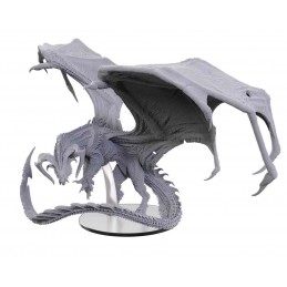 WIZKIDS DUNGEONS & DRAGONS ADULT BLACK DRAGON CORRUPTOR UNPAINTED ICONS OF THE REALMS MINIATURE FIGURE