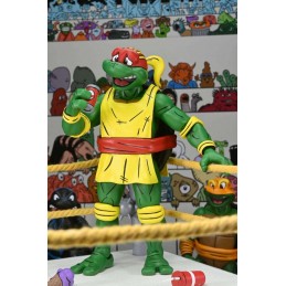 NECA TEENAGE MUTANT NINJA TURTLES ARCHIE COMICS STUMP WRESTLING TURTLES 4-PACK ACTION FIGURES