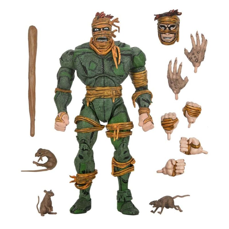 NECA TEENAGE MUTANT NINJA TURTLES MIRAGE COMICS VERSION RAT KING ACTION FIGURE