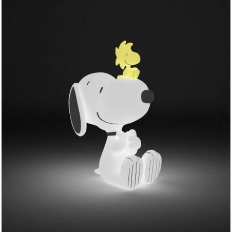 PEANUTS SNOOPY AND WOODSTOCK DECORATIVE LAMP 27CM