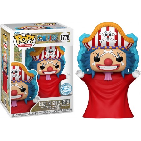 FUNKO POP! ONE PIECE BUGGY THE GENIUS JESTER BOBBLE HEAD FIGURE