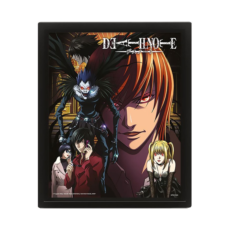 DEATH NOTE LENTICULAR 3D POSTER 25X20CM PYRAMID INTERNATIONAL