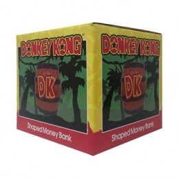 PYRAMID INTERNATIONAL DONKEY KONG DK BARREL SHAPED MONEY BANK