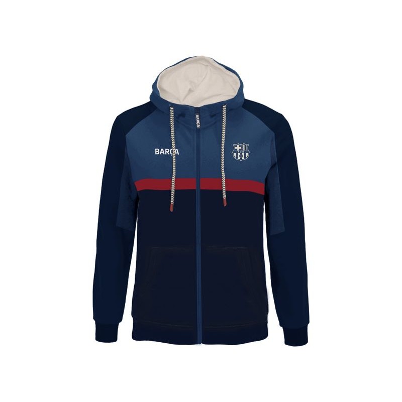 FELPA HOODIE ZIP UFFICIALE FC BARCELONA BARCELLONA