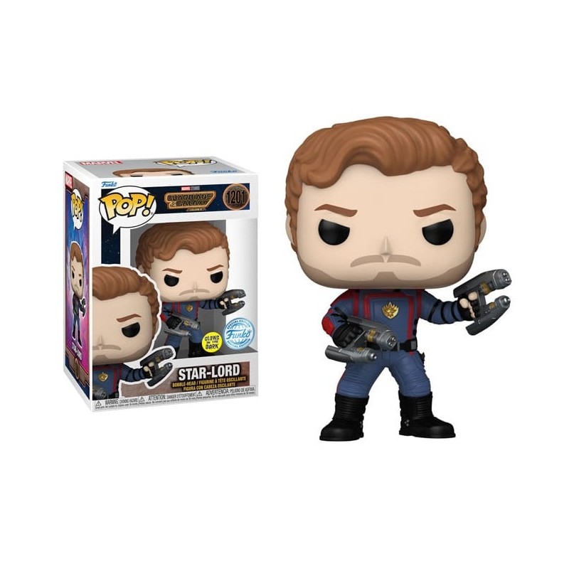 FUNKO POP! GUARDIANS OF THE GALAXY STAR-LORD GLOWING BOBBLE HEAD FIGURE FUNKO