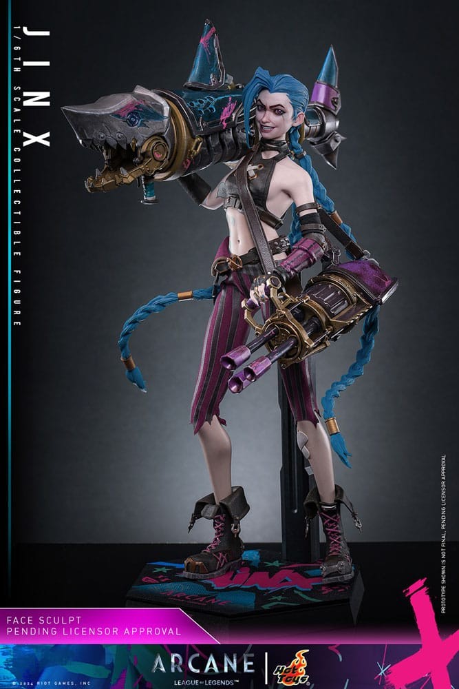 3D Printed Jinx Figure from newest League Of Legends, LOL Jinx, Gamer Gift, Jinx Statue, Gift for Best Friend