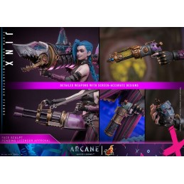 HOT TOYS ARCANE LEAGUE OF LEGENDS JINX SCALE COLLECTIBLE 1/6 27CM ACTION FIGURE