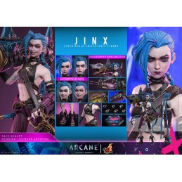 HOT TOYS ARCANE LEAGUE OF LEGENDS JINX SCALE COLLECTIBLE 1/6 27CM ACTION FIGURE