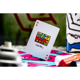 THEORY11 KEITH HARING POKER PLAYING CARDS PREMIUM DECK