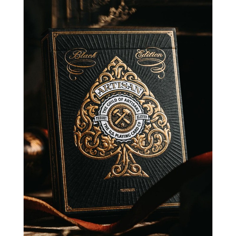 ARTISAN BLACK EDITION POKER PLAYING CARDS PREMIUM MAZZO THEORY11