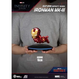 MARVEL THE INFINITY SAGA IRON MAN MARK 3 FLOATING FIGURE STATUA BEAST KINGDOM