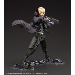 KOTOBUKIYA TRIGUN STAMPEDE ARTFXJ VASH THE STAMPEDE THE GUNMAN IN BLACK VERSION STATUE