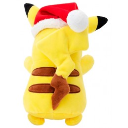 JAZWARES POKEMON PIKACHU CHRISTMAS 20CM PELUCHE PLUSH FIGURE