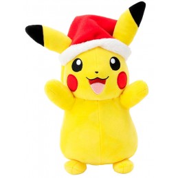 POKEMON PIKACHU CHRISTMAS 20CM PUPAZZO PELUCHE PLUSH FIGURE JAZWARES