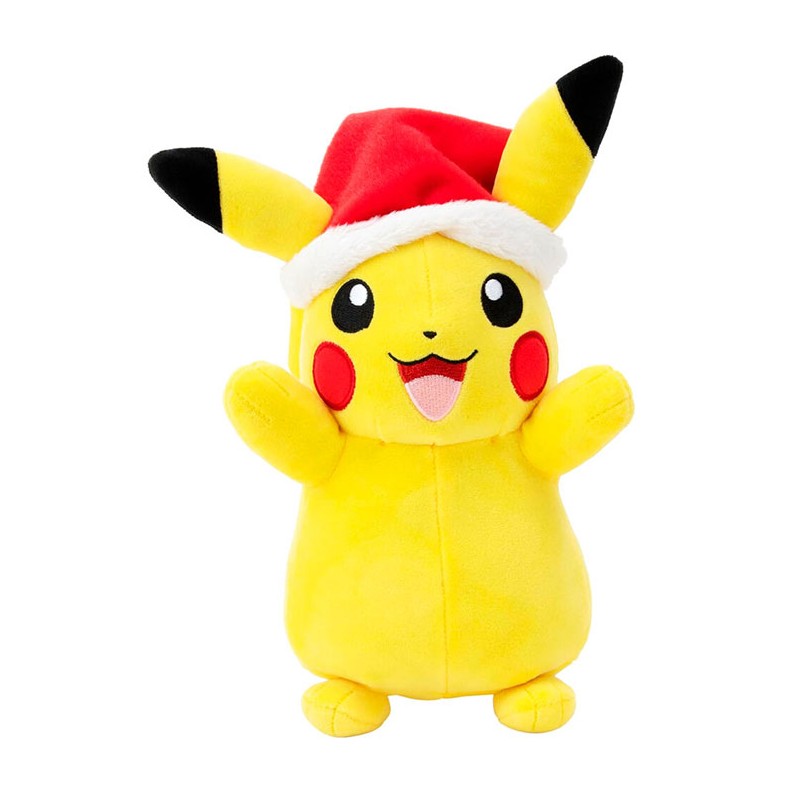 JAZWARES POKEMON PIKACHU CHRISTMAS 20CM PELUCHE PLUSH FIGURE