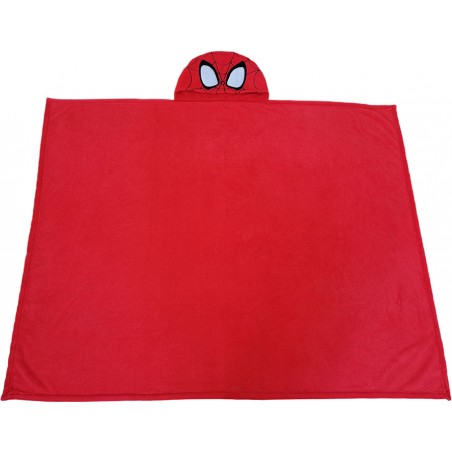 MARVEL SPIDER-MAN COPERTA PILE CON CAPPUCCIO 120X150CM