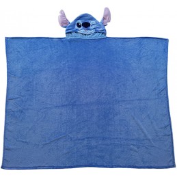 DISNEY STITCH COPERTA PILE CON CAPPUCCIO 120X150CM LYO